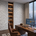 Гибкая керамика Bush Hammered Roffi White 600*1380