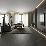Спеченный камень Atlantic Black Digital Structured 1200*2700*6mm