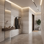 Гибкая керамика Rome Travertine Isoline Grey 600*1200