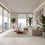 Спеченный камень Limestone Cream Digital Structured 1200*2700*6мм